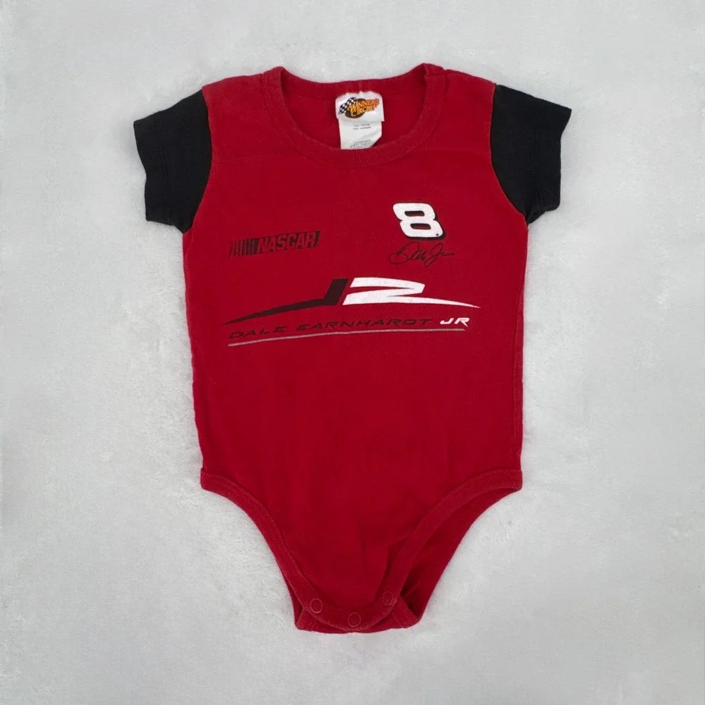 Y2K Winner's Circle Dale Earnhardt Jr Infant Bodysuit 3-6 Months NASCAR #8 Vtg